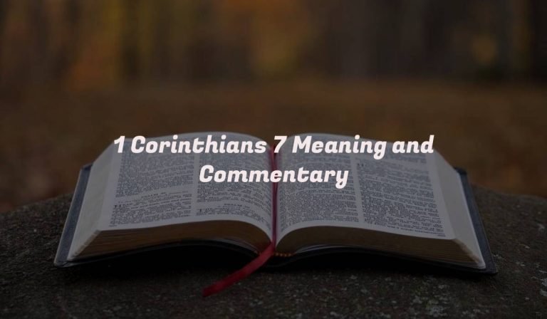 1 Corinthians 7 Meaning and Commentary