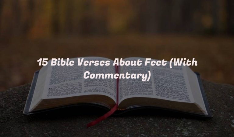 15 Bible Verses About Feet (With Commentary)