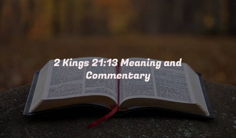 2 Kings 21:13 Meaning and Commentary