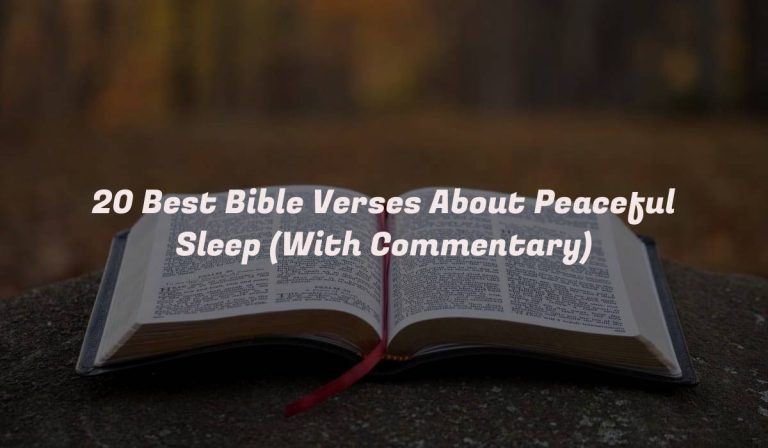 20 Best Bible Verses About Peaceful Sleep (With Commentary)