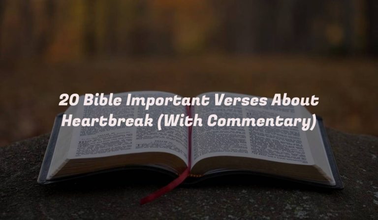 20 Bible Important Verses About Heartbreak (With Commentary)