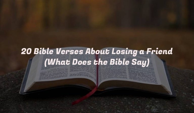 20 Bible Verses About Losing a Friend (What Does the Bible Say)