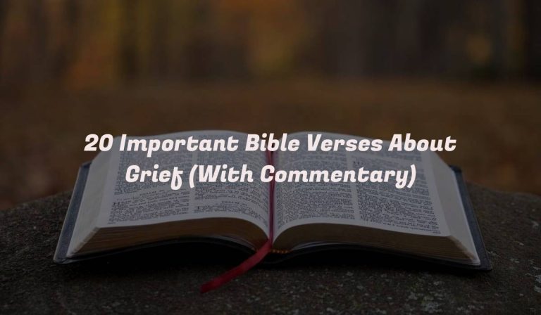 20 Important Bible Verses About Grief (With Commentary)