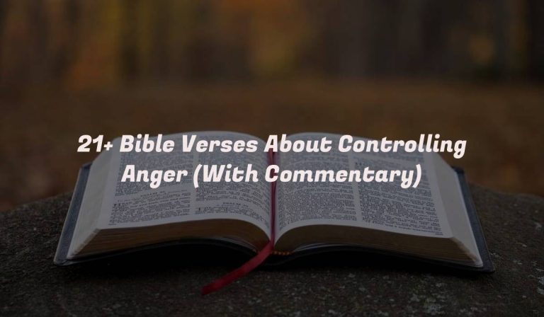 21+ Bible Verses About Controlling Anger (With Commentary)