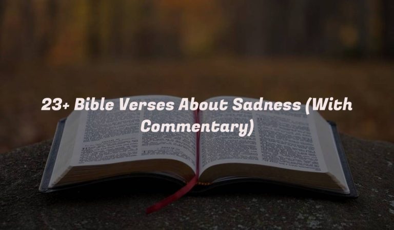 23+ Bible Verses About Sadness (With Commentary)