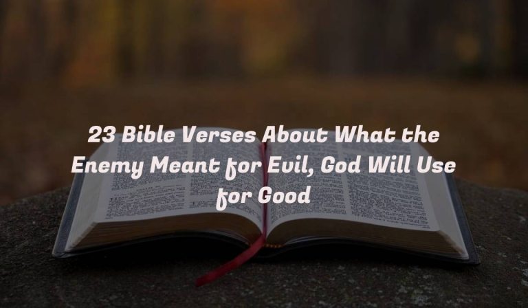 23 Bible Verses About What the Enemy Meant for Evil, God Will Use for Good
