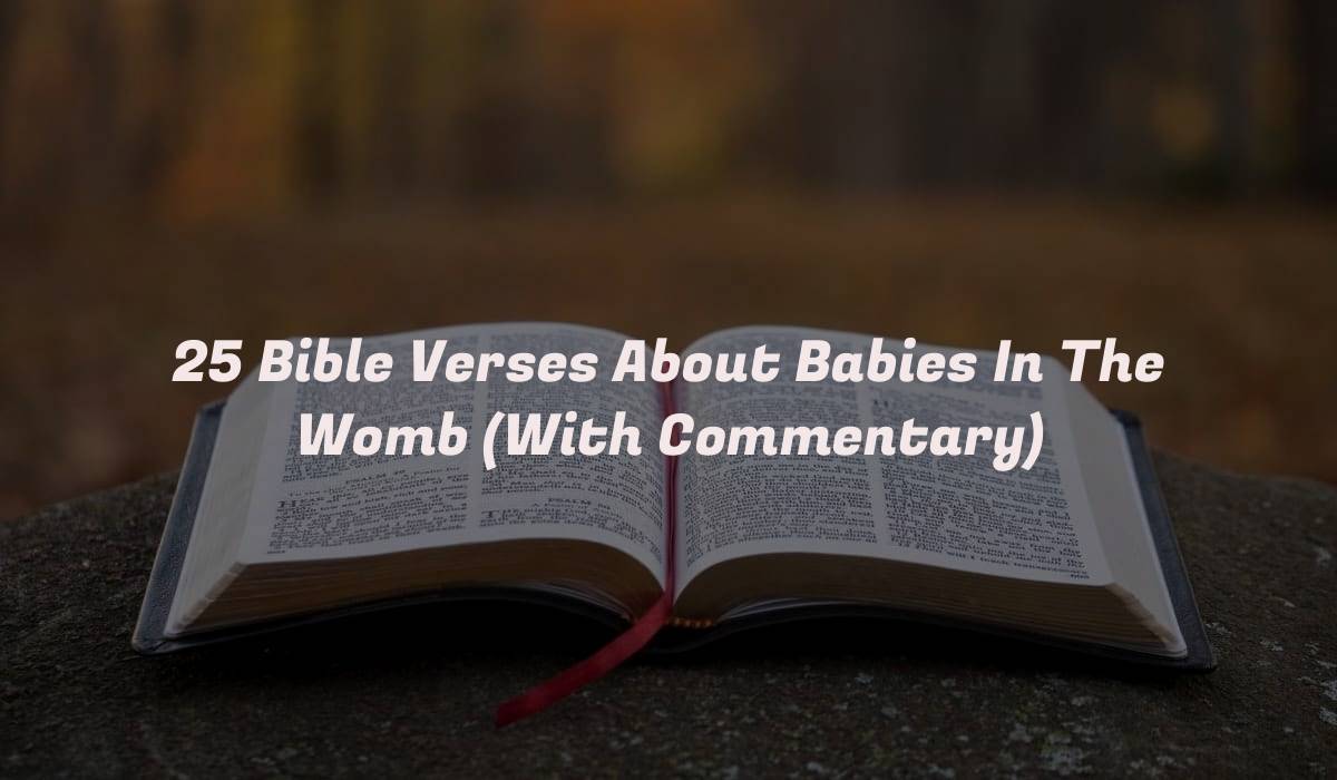 25 Bible Verses About Babies In The Womb (With Commentary)