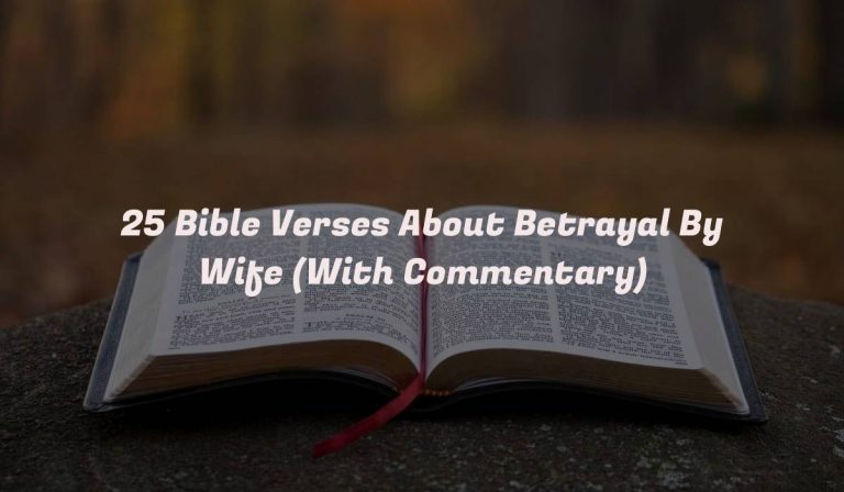 25 Bible Verses About Betrayal By Wife (With Commentary)