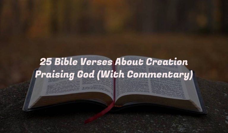 25 Bible Verses About Creation Praising God (With Commentary)