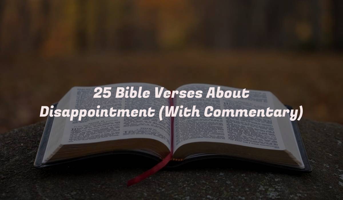 25 Bible Verses About Disappointment (With Commentary)