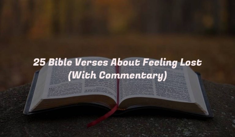 25 Bible Verses About Feeling Lost (With Commentary)