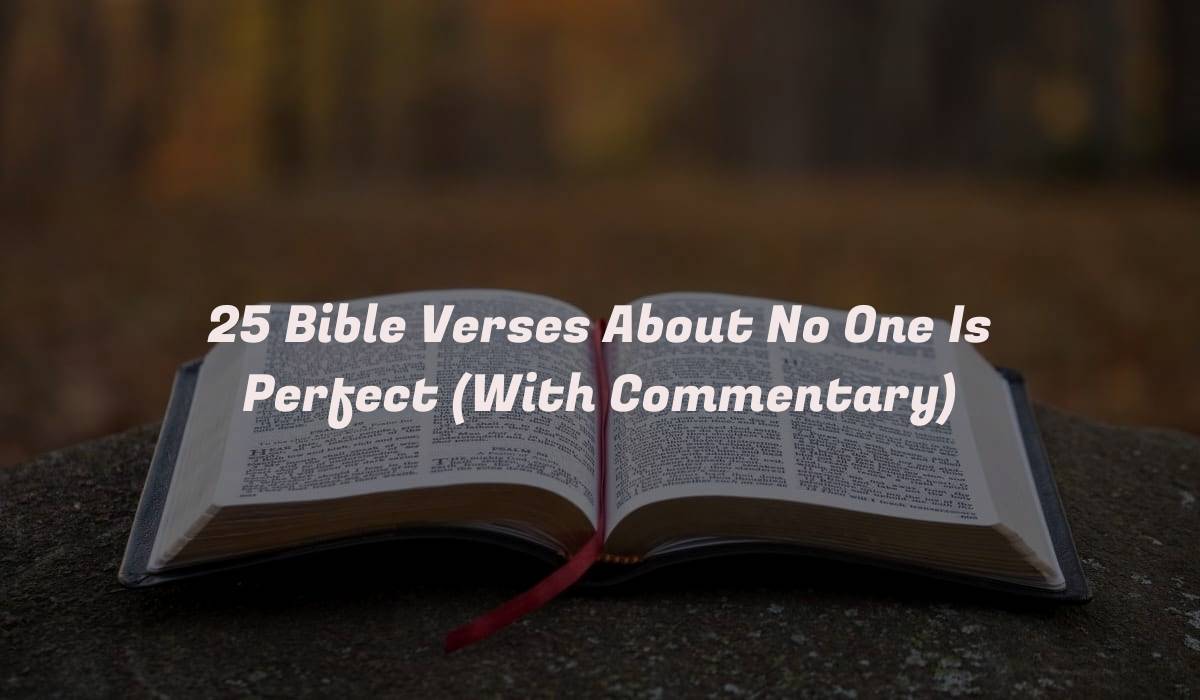 25 Bible Verses About No One Is Perfect (With Commentary)