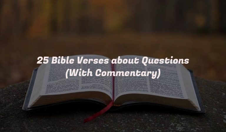 25 Bible Verses about Questions (With Commentary)