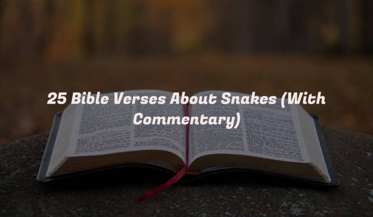 25 Bible Verses About Snakes (With Commentary)