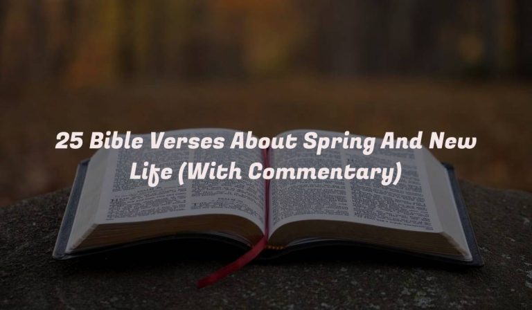 25 Bible Verses About Spring And New Life (With Commentary)