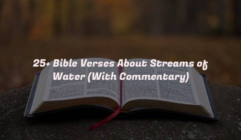 25+ Bible Verses About Streams of Water (With Commentary)