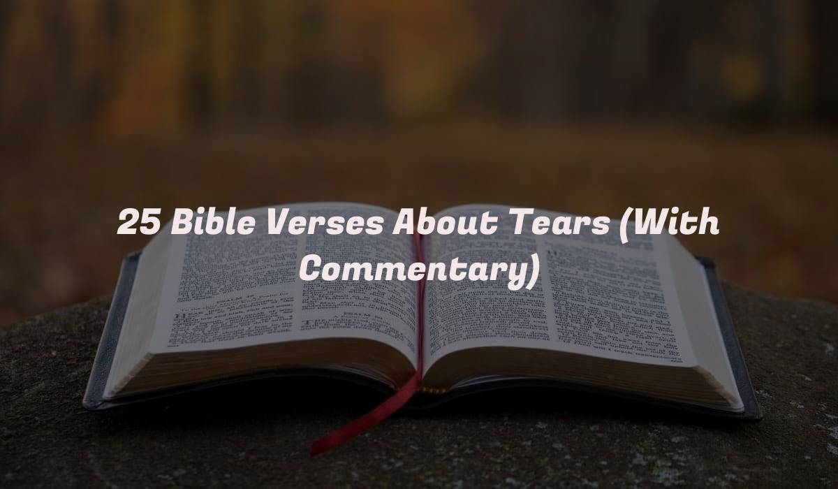 25 Bible Verses About Tears (With Commentary)