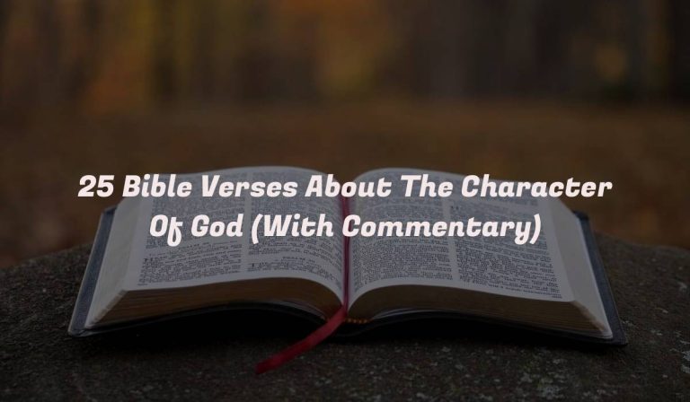 25 Bible Verses About The Character Of God (With Commentary)