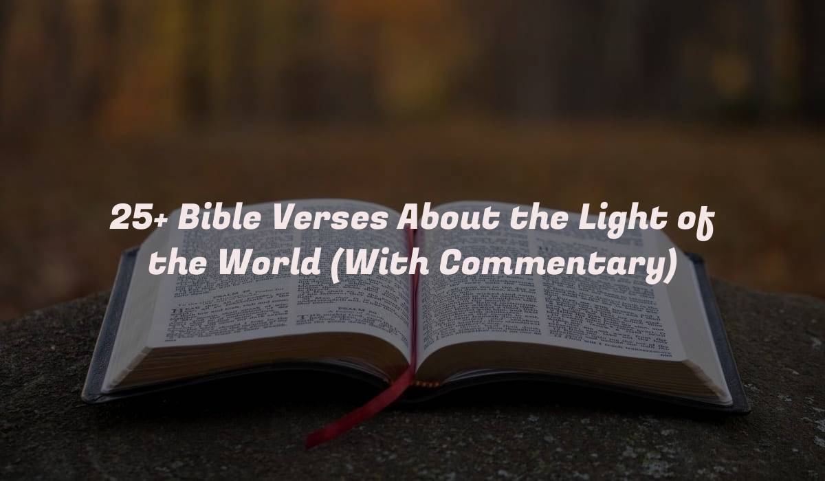 25+ Bible Verses About the Light of the World (With Commentary)