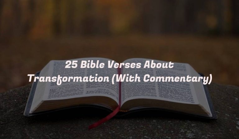 25 Bible Verses About Transformation (With Commentary)