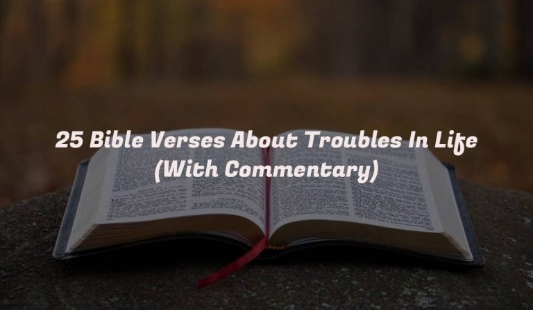 25 Bible Verses About Troubles In Life (With Commentary)