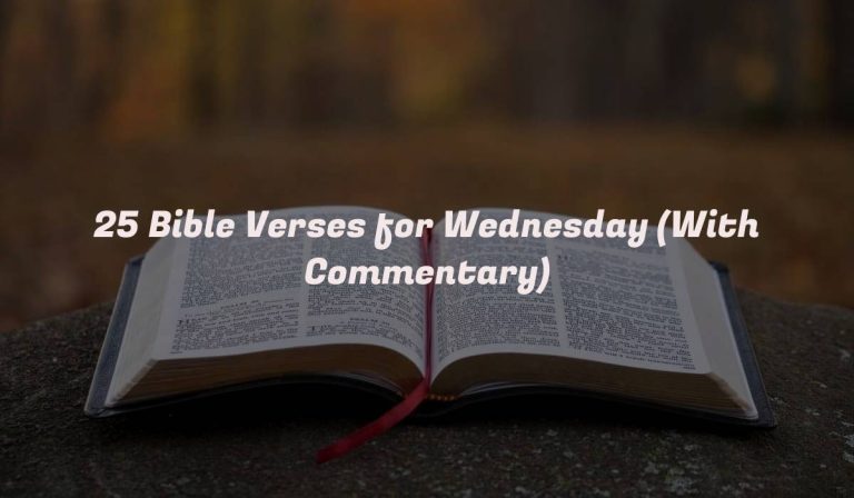 25 Bible Verses for Wednesday (With Commentary)