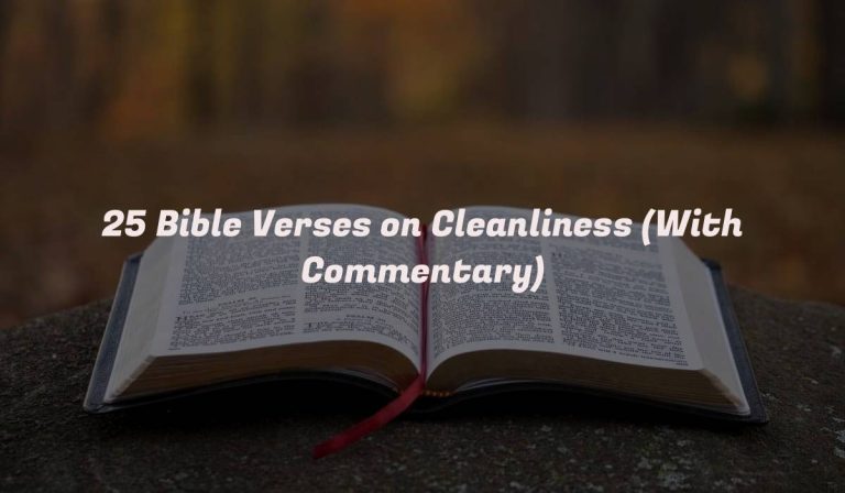 25 Bible Verses on Cleanliness (With Commentary)