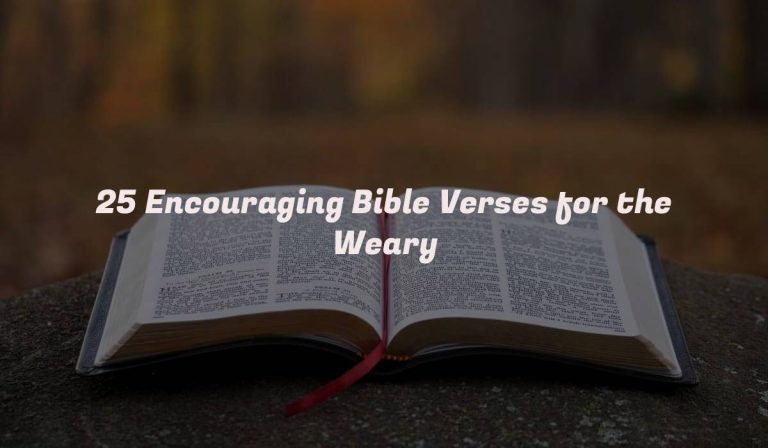 25 Encouraging Bible Verses for the Weary