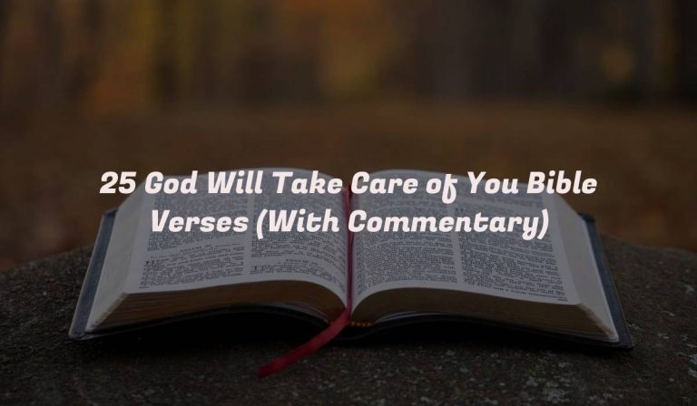 25 God Will Take Care of You Bible Verses (With Commentary)