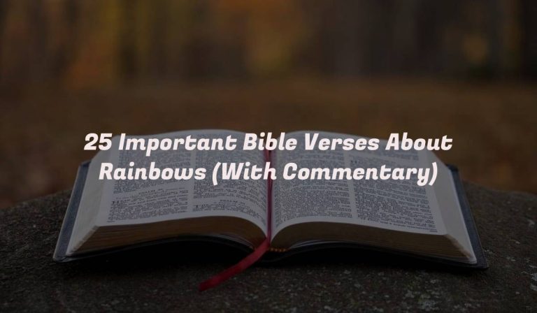 25 Important Bible Verses About Rainbows (With Commentary)