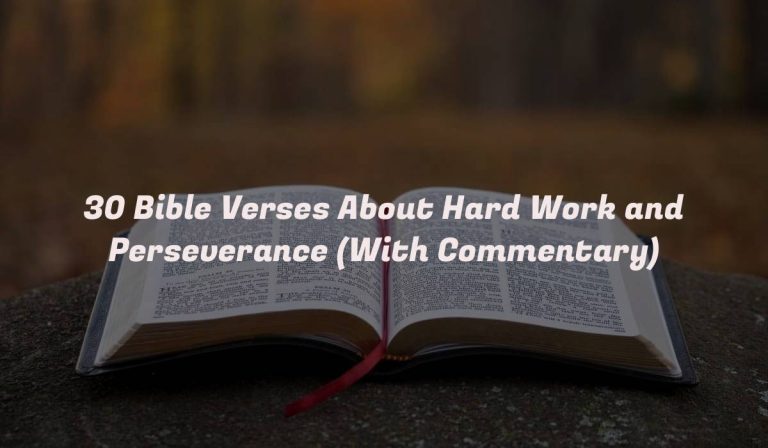 30 Bible Verses About Hard Work and Perseverance (With Commentary)