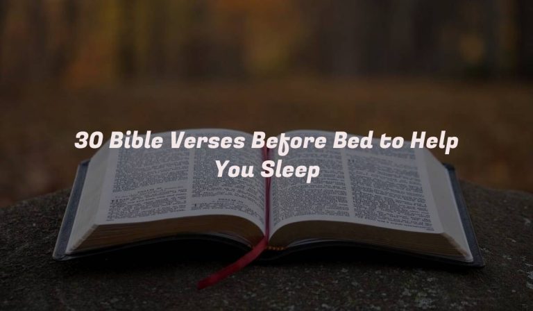 30 Bible Verses Before Bed to Help You Sleep