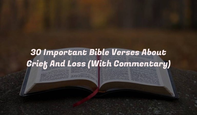 30 Important Bible Verses About Grief And Loss (With Commentary)