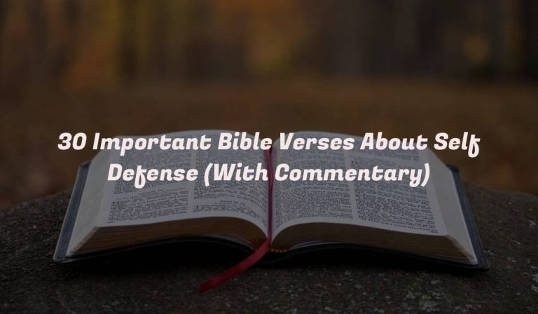 30 Important Bible Verses About Self Defense (With Commentary)