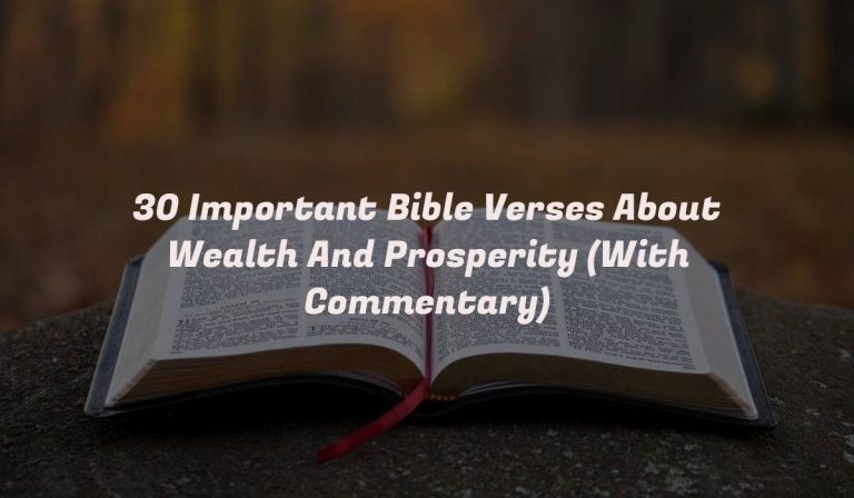 30 Important Bible Verses About Wealth And Prosperity (With Commentary)