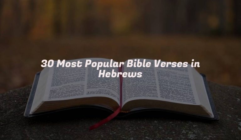 30 Most Popular Bible Verses in Hebrews