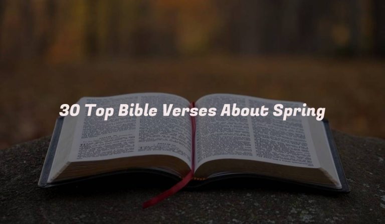 30 Top Bible Verses About Spring