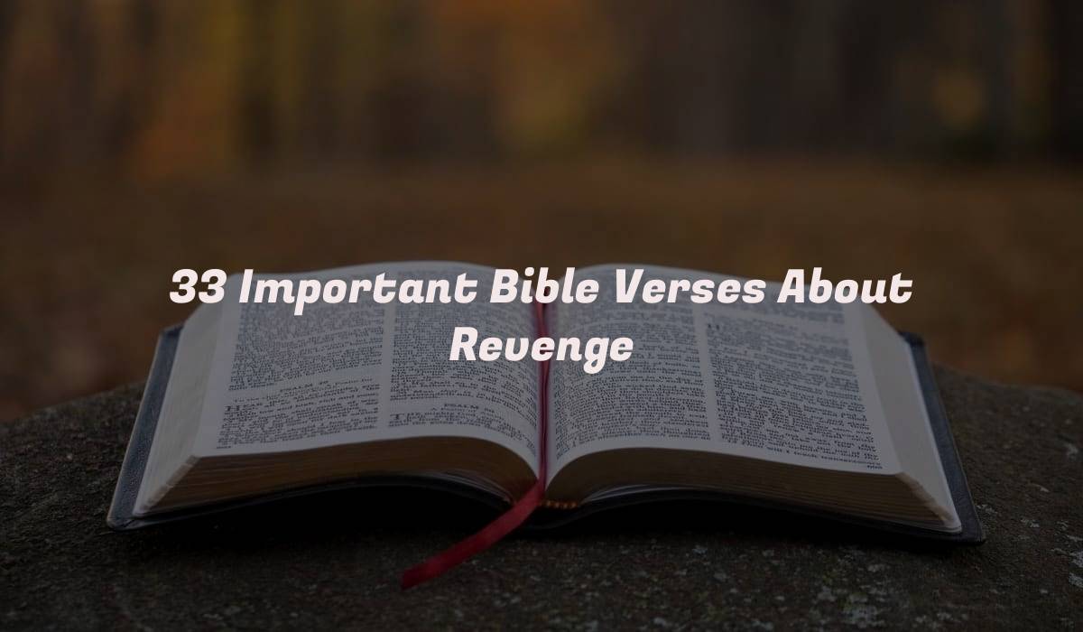 33 Important Bible Verses About Revenge