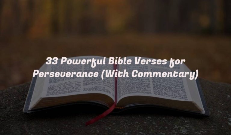 33 Powerful Bible Verses for Perseverance (With Commentary)