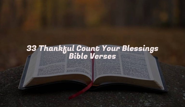 33 Thankful Count Your Blessings Bible Verses