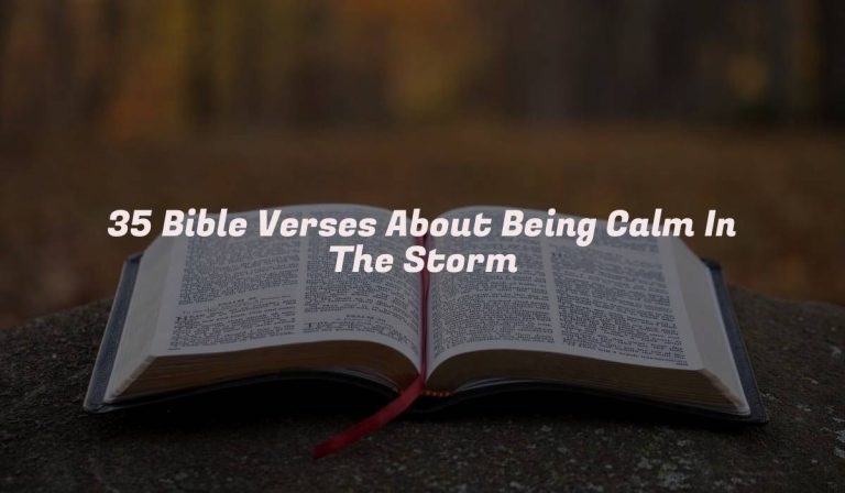 35 Bible Verses About Being Calm In The Storm