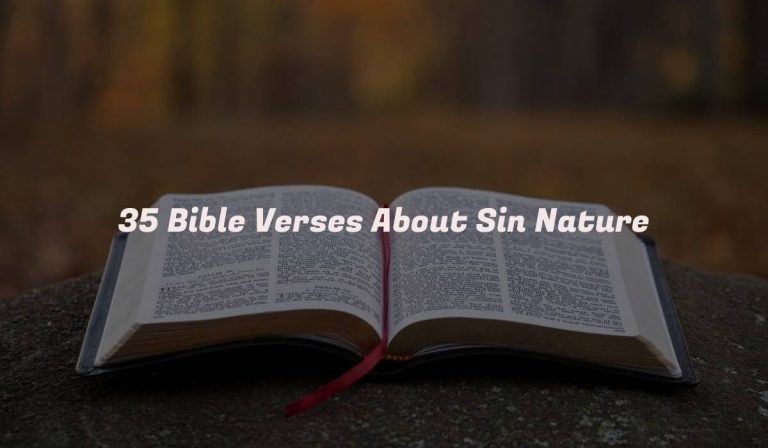 35 Bible Verses About Sin Nature