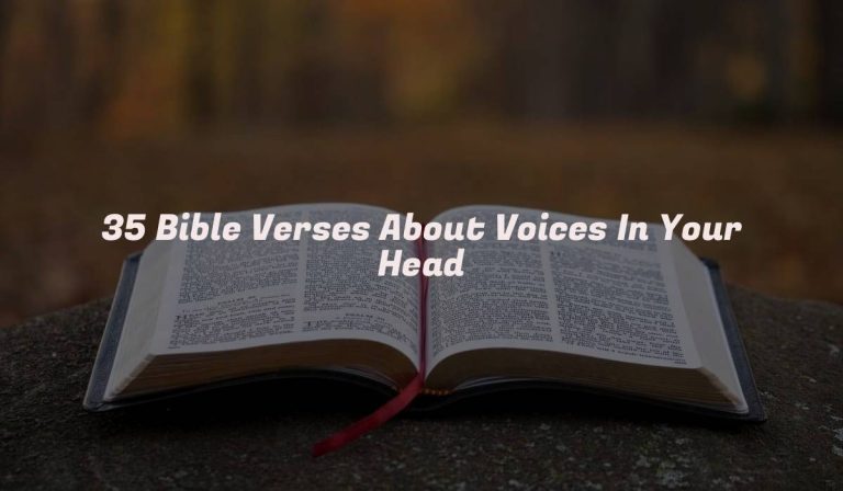 35 Bible Verses About Voices In Your Head