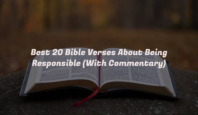 Best 20 Bible Verses About Being Responsible (With Commentary)