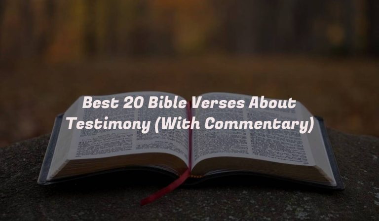 Best 20 Bible Verses About Testimony (With Commentary)