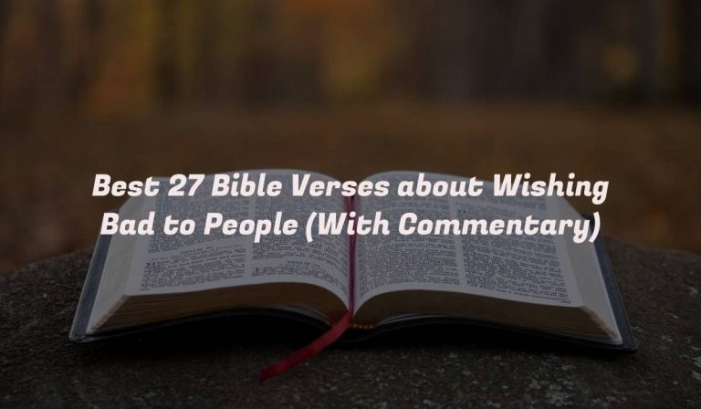 Best 27 Bible Verses about Wishing Bad to People (With Commentary)