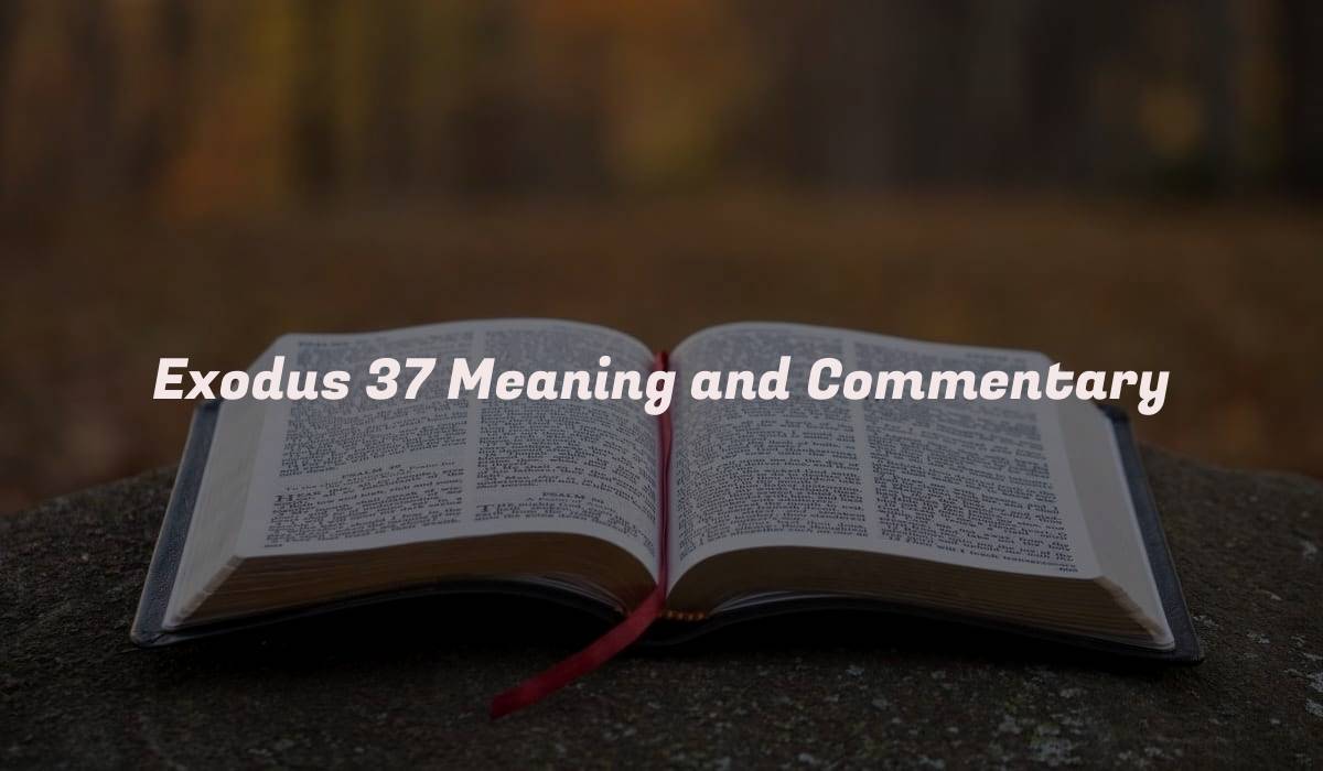 Exodus 37 Meaning and Commentary