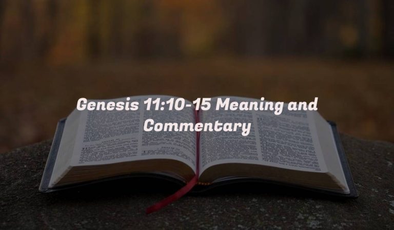 Genesis 11:10-15 Meaning and Commentary