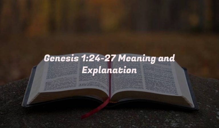 Genesis 1:24-27 Meaning and Explanation