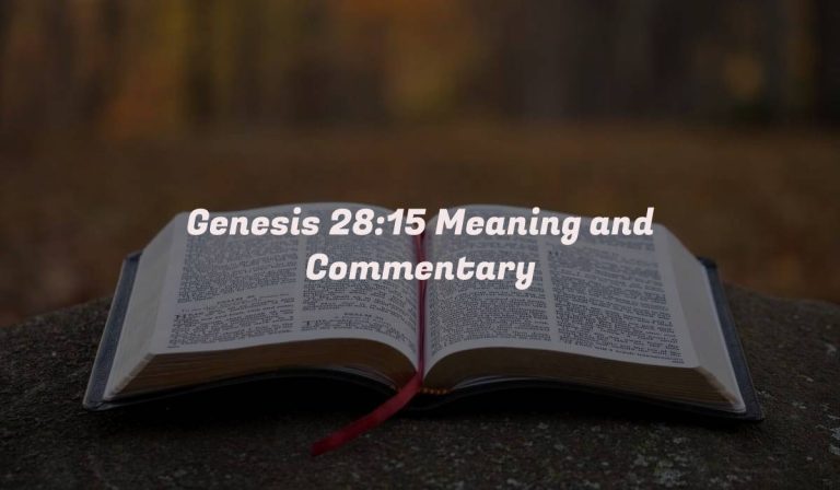 Genesis 28:15 Meaning and Commentary